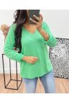 V-NECK PULLOVER AH250008 GREEN