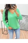 V-NECK PULLOVER AH250008 GREEN