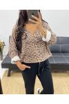 LEOPARD V-NECK PRINTED JUMPER AH250019