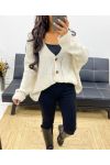 SOFT AH250002 BEIGE KNIT CARDIGAN