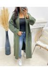 SOFT PILE COATS AH250054 MILITARY GREEN