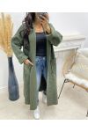 SOFT PILE COATS AH250054 MILITARY GREEN