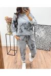 ENSEMBLE JOGG + SWEAT IMPRIME AH250078 GRIS