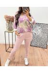 PRINTED SWEATER AH250013 PURPLE