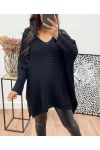 CHUNKY KNIT SWEATER AH250036 BLACK