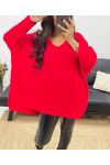 CHUNKY KNIT SWEATER AH250036 RED