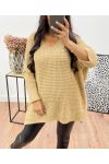 CHUNKY KNIT SWEATER AH250036 CAMEL