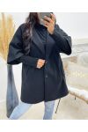 CAPPOTTO CON FODERA MANICA IN RETE AH250059 NERO