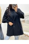 CAPPOTTO CON FODERA MANICA IN RETE AH250059 NERO