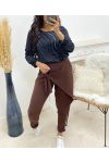 CHOCOLATE AH250068 DRAPED PANTS