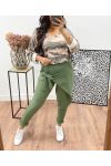 DRAPED PANTS AH250068 MILITARY GREEN