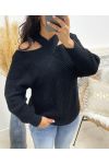 DOUBLE-BREASTED JUMPER AH250125 BLACK