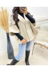 BUTTON COAT AH250097 BEIGE