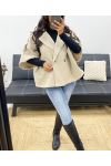 BUTTON COAT AH250097 BEIGE