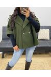 MILITAIRE GROENE AH250097 KNOOP COAT