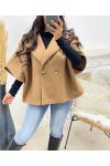 BUTTON COAT AH250097 CAMEL