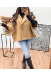 BUTTON COAT AH250097 CAMEL