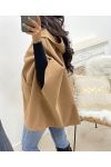 HOODED ZIP-UP COAT AH250085 CAMEL