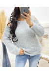 PULLOVER EPAULES DENUDEES AH250167 GRIS