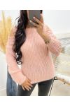 OFF-THE-SHOULDER SWEATER AH250167 PINK