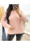 OFF-THE-SHOULDER SWEATER AH250167 PINK