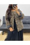 STEPPJACKE AH250145 LIGHT LEOPARD