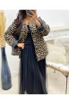 STEPPJACKE AH250145 LIGHT LEOPARD