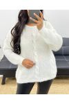 SOFT CABLE KNIT SWEATER AH250150 WHITE