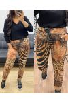 ANIMAL PRINT SUEDE JOGG PANTS AH250135