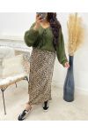 KNOTTED CARDIGAN JUMPER AH250141 GREEN