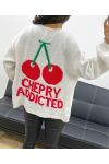 CHERRY ADDICTED AH250160 BEIGE CARDIGAN