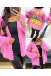 LIMONCELLO AH250179 CARDIGAN ROSA