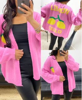 LIMONCELLO AH250179 CARDIGAN ROSA