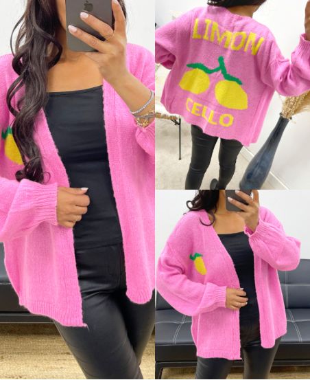 LIMONCELLO AH250179 CARDIGAN ROSA