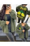 LIMONCELLO AH250179 CARDIGAN VERDE