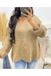 OVERSIZE-STRICKPULLOVER AH250027 CAMEL