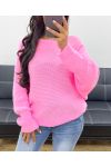 KNITTED SWEATER AH250191 PINK