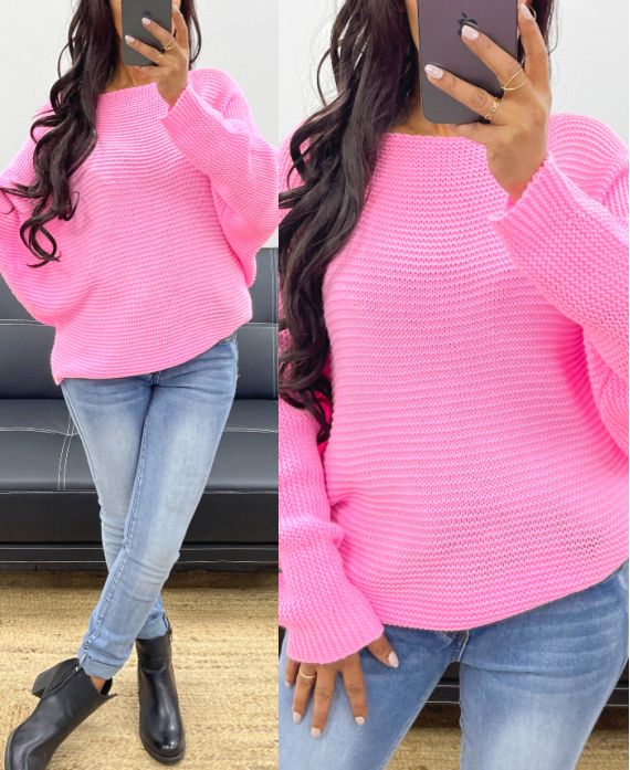 KNITTED SWEATER AH250191 PINK