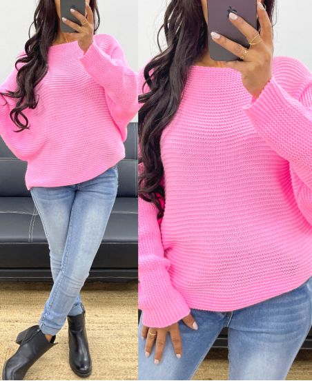 KNITTED SWEATER AH250191 PINK