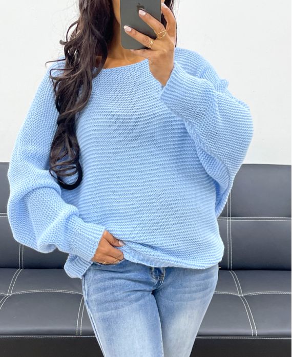 SKY BLUE AH250191 KNIT SWEATER