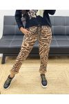 PRINTED SUEDE PANTS AH250195