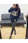 GOOD VIBES JUMPER AH250264 NAVY BLUE