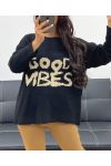 GOOD VIBES PULLOVER AH250264 BLACK