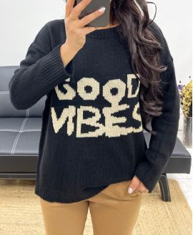 GOOD VIBES PULLOVER AH250264 BLACK