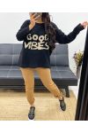 GOOD VIBES PULLOVER AH250264 BLACK