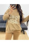 GOOD VIBES MAGLIONE AH250264 CAMMELLO