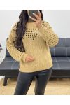 OPENWORK PULLOVER AH250258 CAMEL