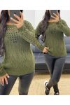 MILITARY AH250258 OPENWORK SWEATER