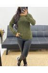 MILITARY AH250258 OPENWORK SWEATER