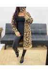 LONG LEOPARD CARDIGAN AH250229 CAMEL